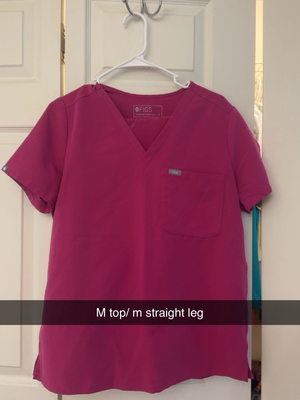 FIGS Women's Dark Pink scrubs set